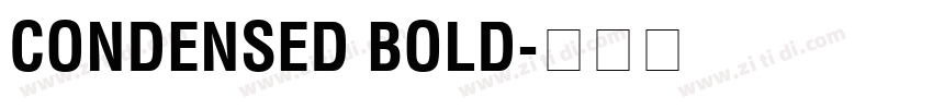CONDENSED BOLD字体转换
